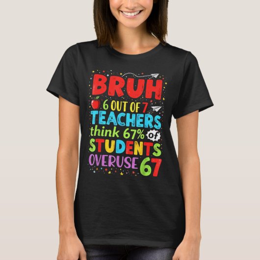 6 Out Of 7 Teachers Think 67% Of Students Overuse T-shirt (Voorkant)