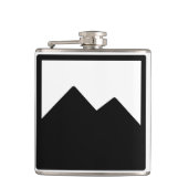 6 oz. Sjabloon met vinylomhulling Heupfles (Voorkant)