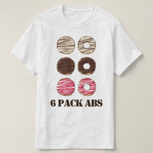 6 Pack Abs T-shirt (Design voorkant)