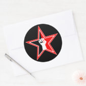 6 Pack Anarcho-syndicalistische Revolutionaire Sti Ronde Sticker (Envelop)