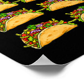 6 Pack Fitness Taco Funny Mexican Gym Top voor Poster (Hoek)