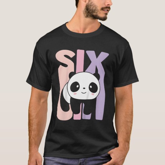 6 Panda 6e B-dag T-shirt (Voorkant)