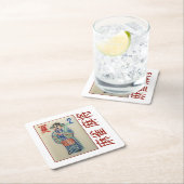 6 papieren onderzetters - Bloem/seizoen tegel met  (Insitu)