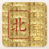 6 papieren onderzetters - Noordwind (Voorkant)