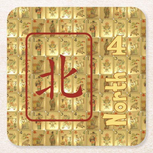 6 papieren onderzetters - Noordwind (Voorkant)