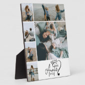 6 Personalized Best Aunt Photo Collage Fotoplaat (Zijkant)