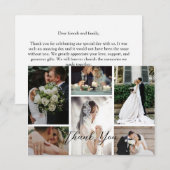 6 persoons foto collage Favoriete Momenten Bedankkaart (Voorkant / Achterkant)