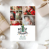 6 Photo Christmas Tree Lights First Christmas Feestdagenkaart