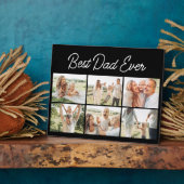 6 Photo Collage Best Dad Ever Custom Modern Fotoplaat (Zijkant)