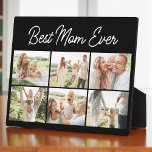 6 Photo Collage Best Mom Ever Custom Modern Fotoplaat<br><div class="desc">Create a clean and modern tribute to Mom with this personalized 6 photo collage plaque featuring the message Best Mom Ever. Perfect for Mothers Day, birthdays, or just because, this custom design turns your favorite moments into a heartfelt display. Upload six meaningful photos and add a personal message to create...</div>