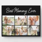 6 Photo Collage Best Mommy Ever Custom Modern Fotoplaat (Voorkant)