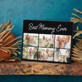 6 Photo Collage Best Mommy Ever Custom Modern Fotoplaat (Zijkant)