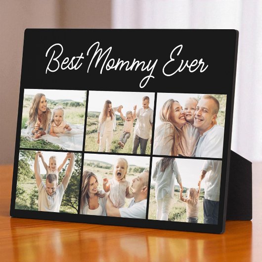 6 Photo Collage Best Mommy Ever Custom Modern Fotoplaat