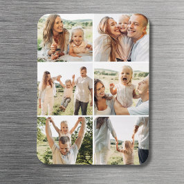 6 Photo Collage Custom Modern Simple  Magneet
