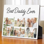 6 Photo Collage Father's Day Best Daddy Ever  Fotoplaat<br><div class="desc">Celebrate the love and memories that make Dad one-of-a-kind with this heartfelt Best Daddy Ever 6-photo collage plaque. Perfect for Father's Day, this personalized keepsake lets you showcase six cherished moments that tell your family's story. Thoughtfully designed with bold yet minimalist text, this custom photo plaque is ideal for an...</div>