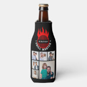 6 Photo Collage Father's Day Grill Master Add Name Flesjeskoeler (Fles Voorkant)