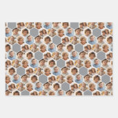 6 Photo Collage - funky hexagon honingraatpatroon Inpakpapier Vel (Voorkant 2)