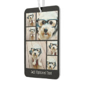 6 Photo Collage - funky pattern black Luchtverfrisser (Links)