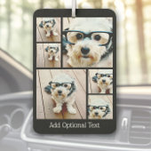 6 Photo Collage - funky pattern black Luchtverfrisser