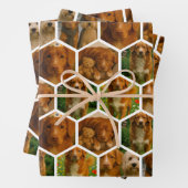 6 Photo Collage Personalized Template Inpakpapier Vel (In situ)