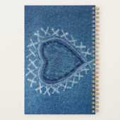 6-Photo Collage Sunflower Denim Tickets  Planner (Achterkant)