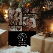 6 Photo First Christmas as Mr. & Mrs Feestdagenkaart