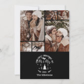 6 Photo First Christmas as Mr. & Mrs Feestdagenkaart (Voorkant)