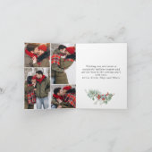 6 PHOTO Moderne prettige kerstgroet Feestdagen Kaart (Binnen)