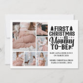 6 Photo Mommy to be Christmas Pregnancy Feestdagenkaart (Voorkant)