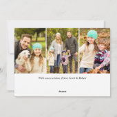 6 PHOTO Retro Kerstmis Rustige Tronkelwagen Feestdagenkaart (Achterkant)