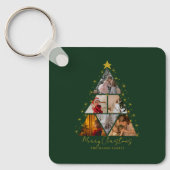 6 Photo Tree Shape Christmas gift for her Sleutelhanger (Voorkant)