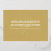 6 Photos Collage Wedding Botanical Branches Frame Folie Uitnodiging (Achterkant)