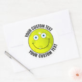 6 Pickleball Gepersonaliseerde tekst Aangepast bli Ronde Sticker (Envelop)