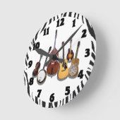 6-PIEKERIJBAND-CLOCK RONDE KLOK (Hoek)