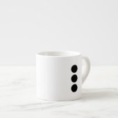 6 pitten espresso kop (Voorkant rechts)