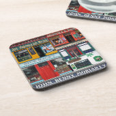 6 Plastic Irish Pubs Onderzetters, Dingle, Ierland Bier Onderzetter (Linkerzijde)