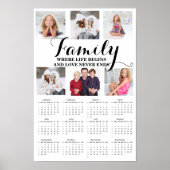 6 Portret Familie Quote 2025 Kalender Poster (Voorkant)