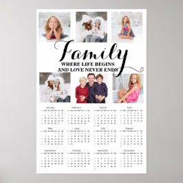 6 Portret Familie Quote 2025 Kalender Poster