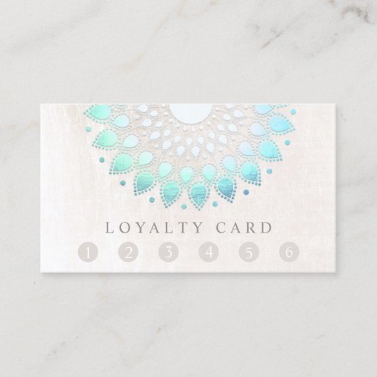 6 Punch Customer Loyalty Massage Spa Lotus (Voorkant)