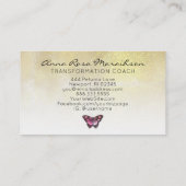 *~* 6 Punch Hole Flowers Butterfly Loyalty Card Visitekaartje (Achterkant)