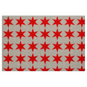 6-punts Chicago Flag Red Star Stof (Fat Quarter)