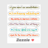 6 Quotes over mindset | Motiverend & Inspirerend Sticker (Vel)