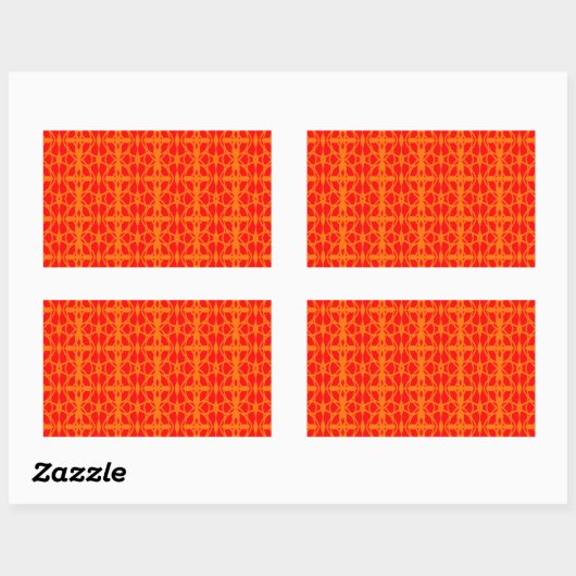 6 RECHTHOEKIGE STICKER (Vel)