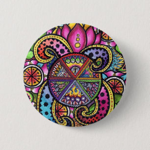 "6" RONDE BUTTON 5,7 CM