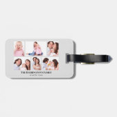 6 Secties Aangepaste foto-minimalistisch grijze Li Bagagelabel (Achterkant horizontaal)