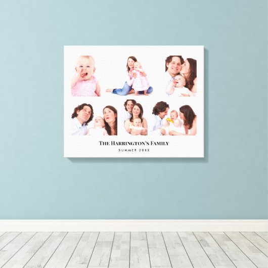 6 Secties Aangepaste foto-minimalistisch grijze Li Canvas Afdruk (Insitu (Houten vloer))