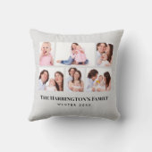 6 Secties Aangepaste foto-minimalistisch grijze Li Kussen (Achterkant)