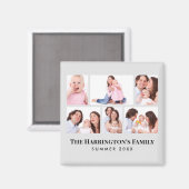 6 Secties Aangepaste foto-minimalistisch grijze Li Magneet (Voorkant / Achterkant)