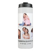 6 Secties Aangepaste foto-minimalistisch grijze Li Thermosbeker (Voorkant)