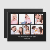 6 Secties Aangepaste foto zwarte Lijsten (Voorkant / Achterkant)